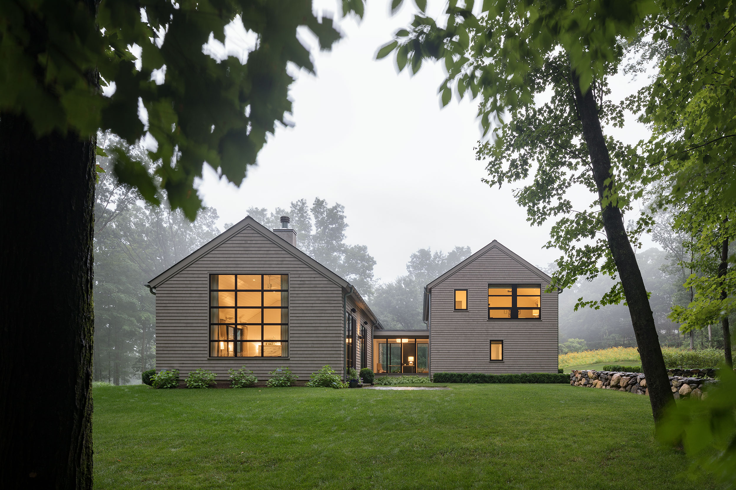 Foggy Photograph, Modern Architectural Design