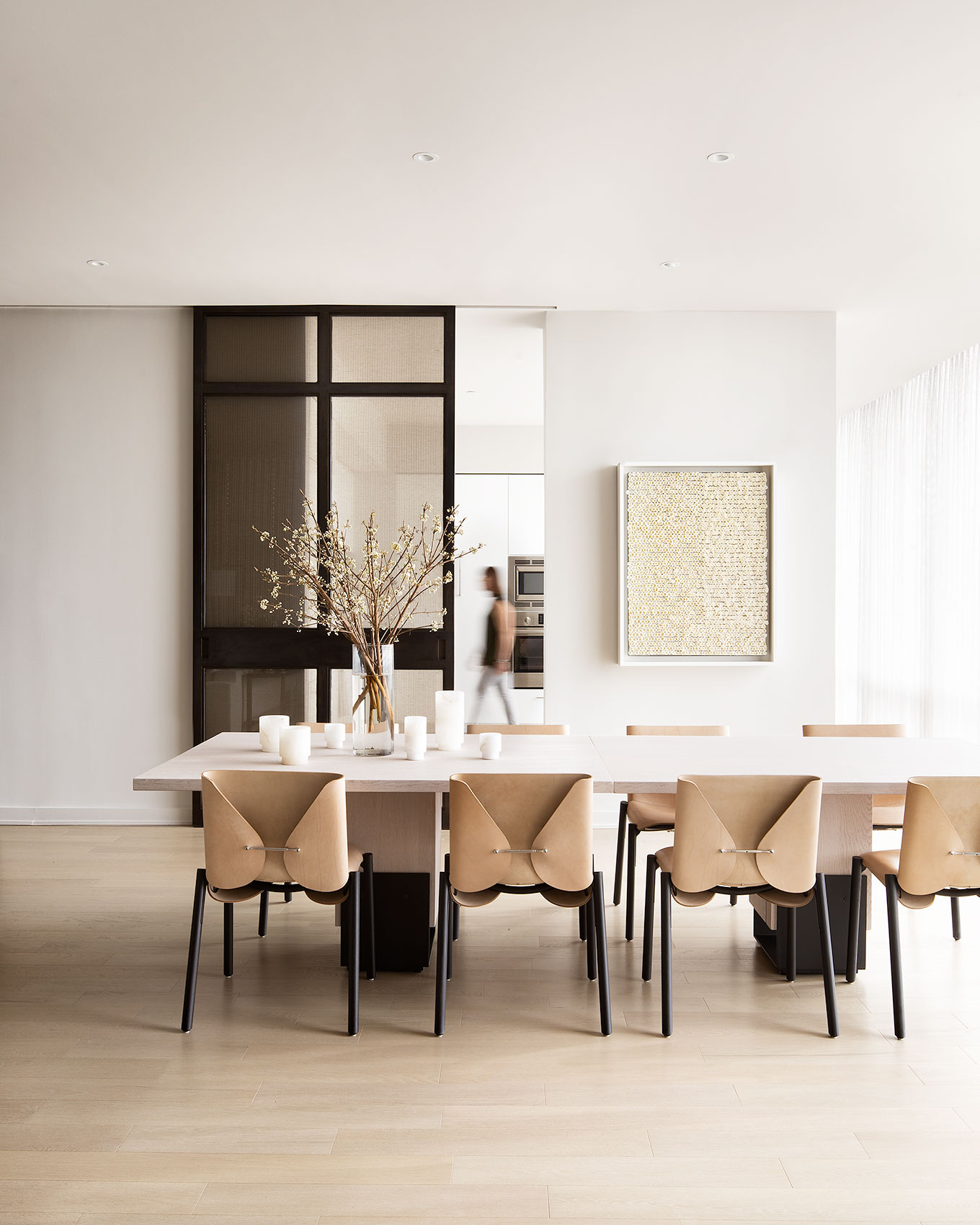 Residence, Washington D.C., Elegant Modern Dining Room Design